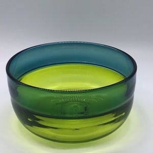 Large Studio Blown Glass Bowl